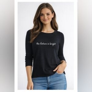 $2 Black Sweatshirt with Inspirational Quote